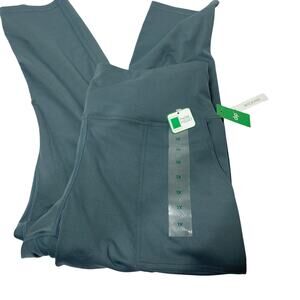 DIP Women's Crop Leggings, Size 1X, Gray, Phone Pocket, NWT